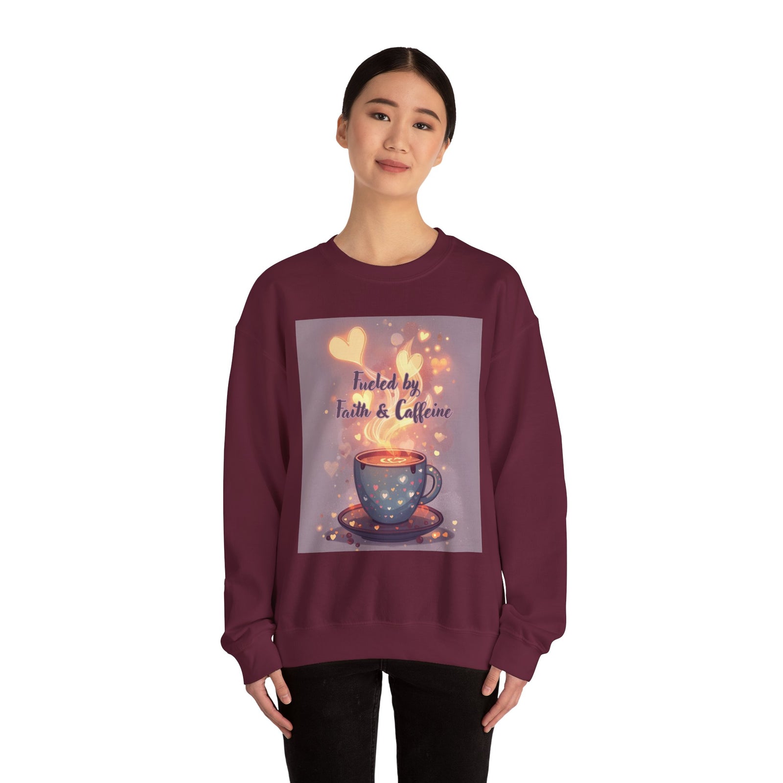 Fueled by Faith & Caffeine| Coffee Lover Faith Fueled - Woman's Crewneck Sweatshirt