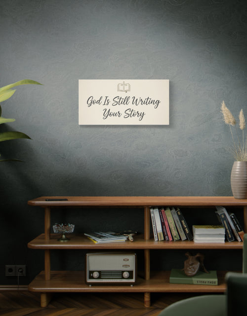 Load image into Gallery viewer, God Is Still Writing Your Story Canvas Wall Art Home Decor - Inspirational Church Art
