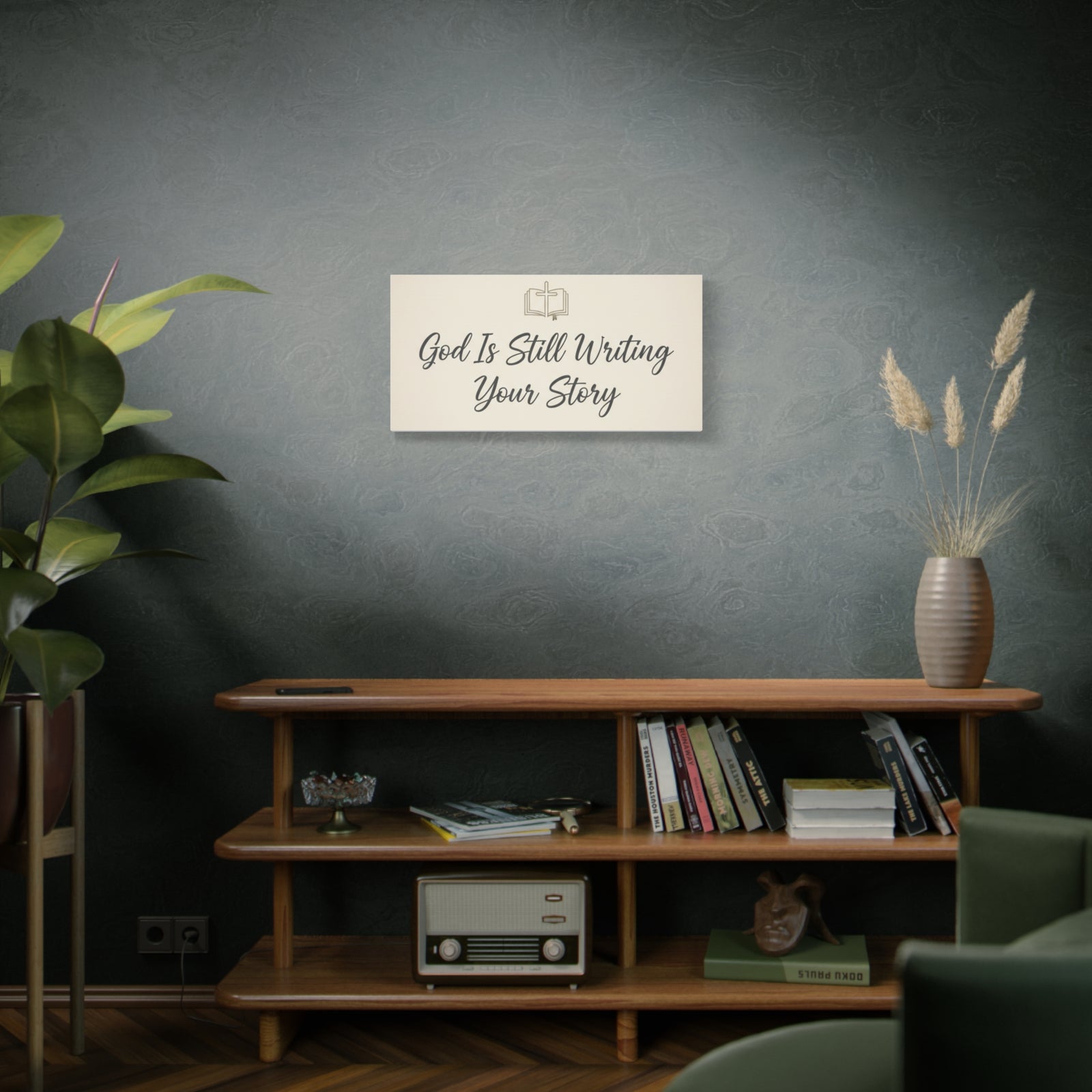 God Is Still Writing Your Story Canvas Wall Art Home Decor - Inspirational Church Art