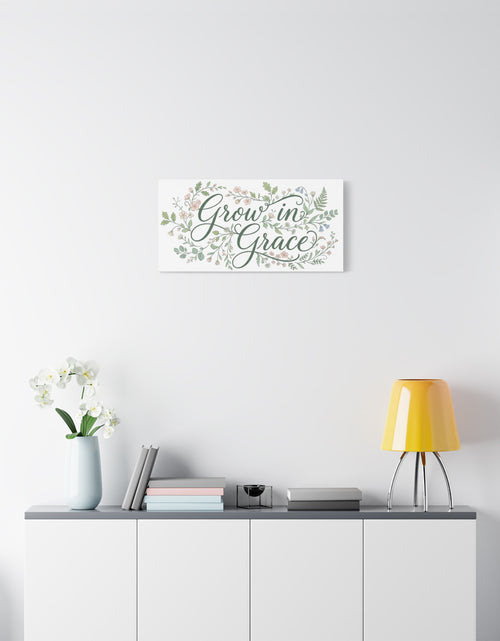 Load image into Gallery viewer, Grow in Grace Floral Wall Canvas - Home Comfort Decor
