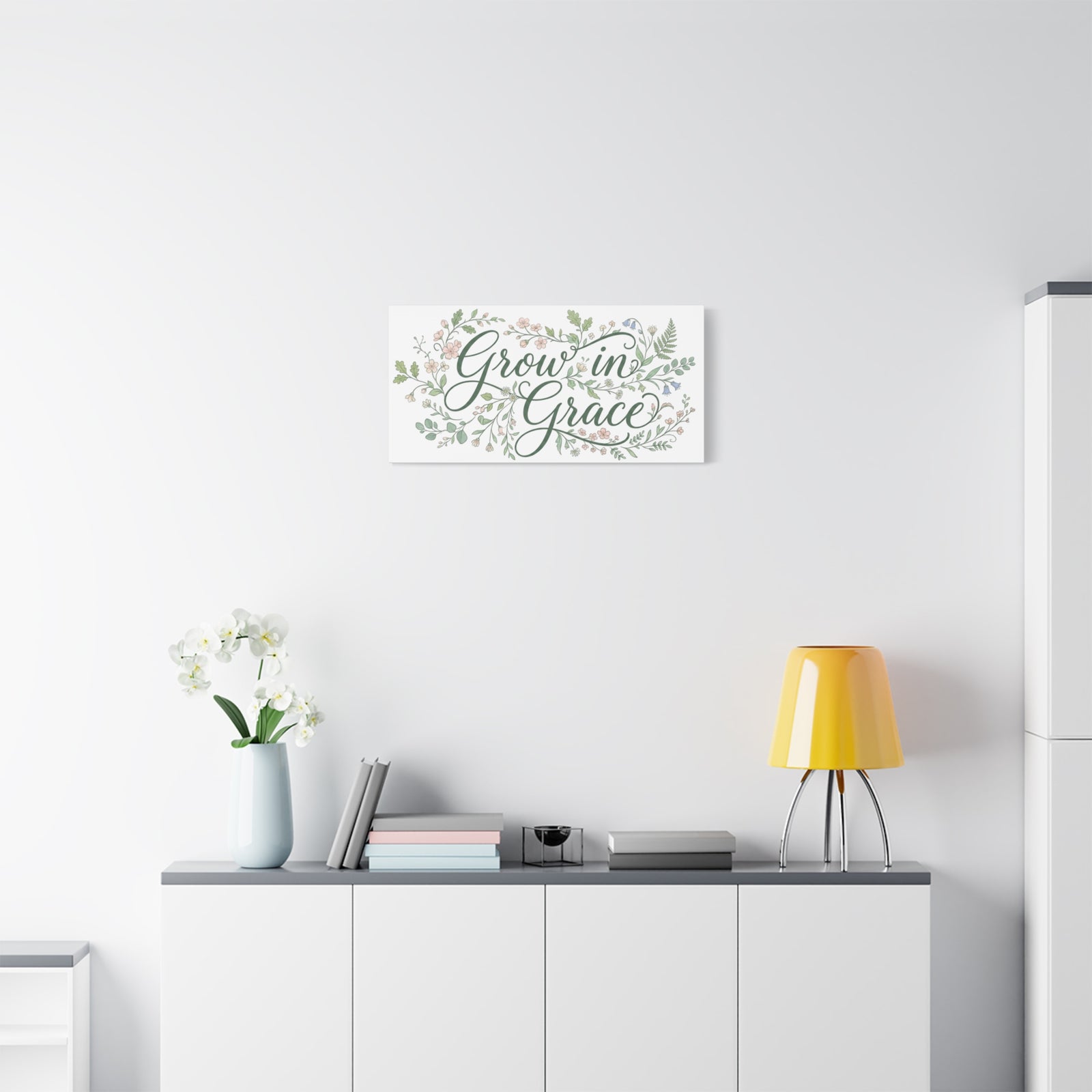 Grow in Grace Floral Wall Canvas - Home Comfort Decor