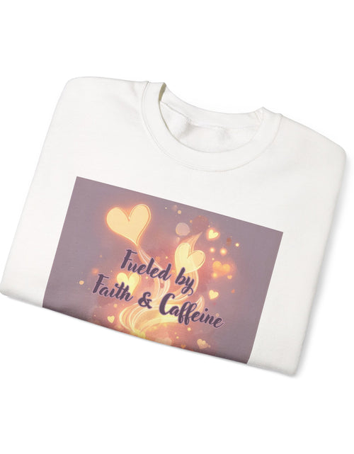 Load image into Gallery viewer, Fueled by Faith &amp; Caffeine| Coffee Lover Faith Fueled - Woman's Crewneck Sweatshirt
