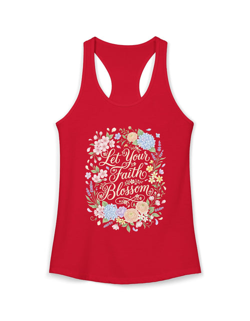 Load image into Gallery viewer, Grow in Grace Women's Christian Tank Top – Inspirational Faith Shirt – Floral Christian Summer Apparel
