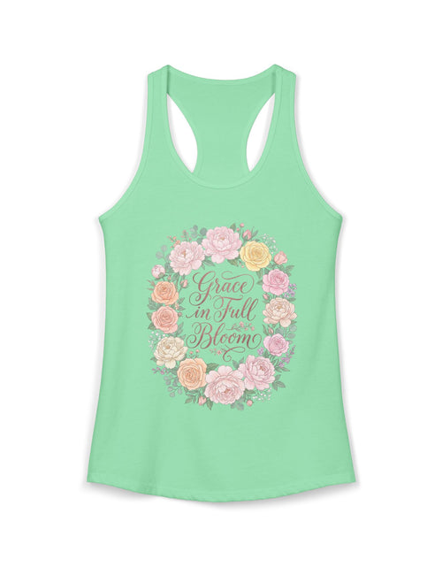 Load image into Gallery viewer, Faith Grows Here Women's Christian Tank Top – Inspirational Faith Apparel – Summer Christian Shirt
