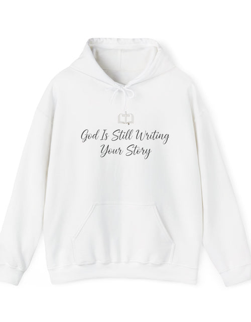 Load image into Gallery viewer, Faith Hoodie — "God Is Still Writing Your Story" Inspirational Christian Sweatshirt
