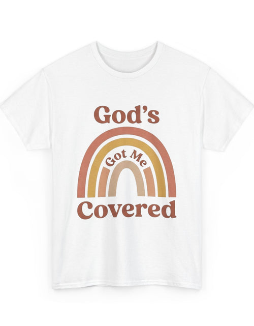Load image into Gallery viewer, God's Got Me Covered T-Shirt | Christian Rainbow Faith Tee - Woman's &amp; Youth Shirt
