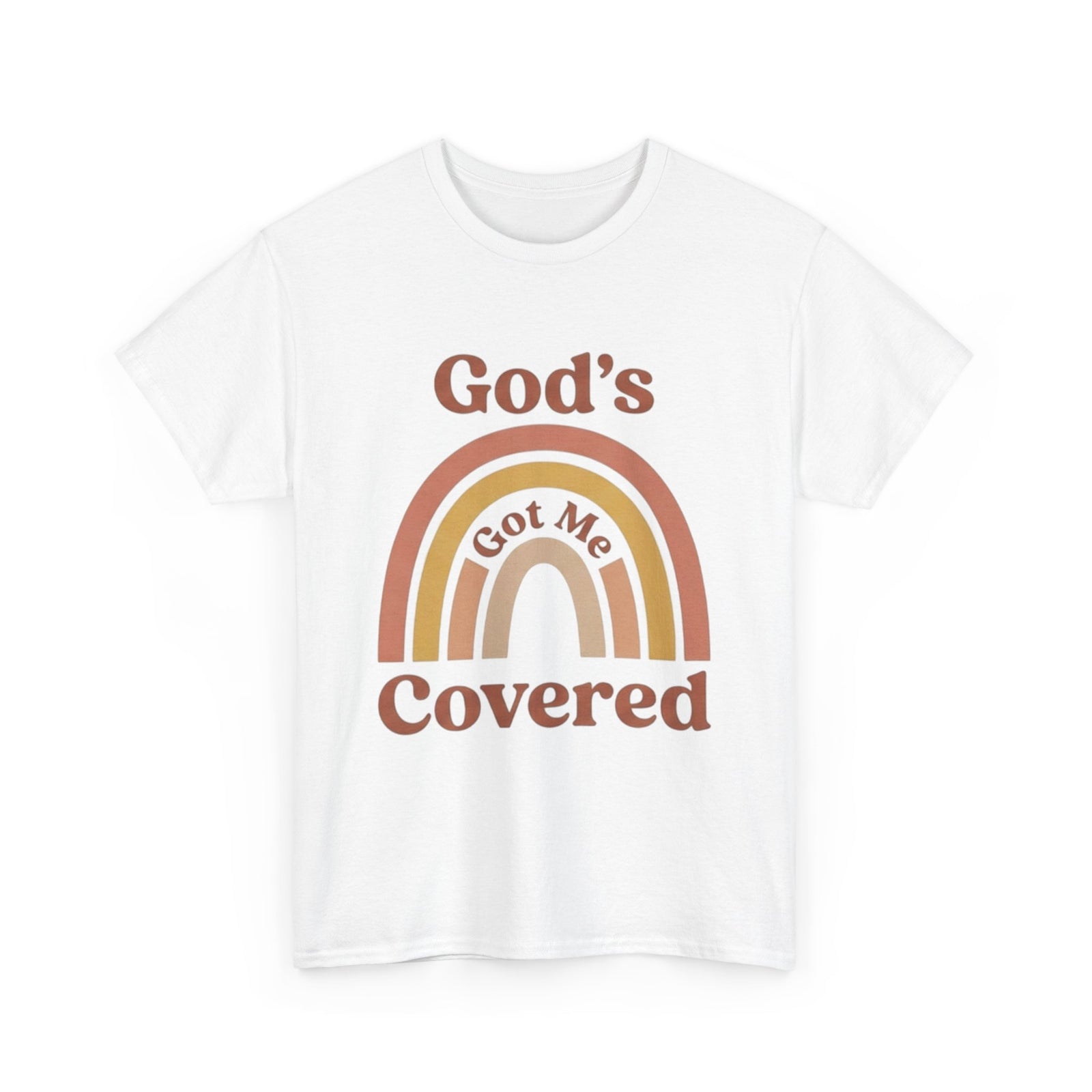 God's Got Me Covered T-Shirt | Christian Rainbow Faith Tee - Woman's & Youth Shirt