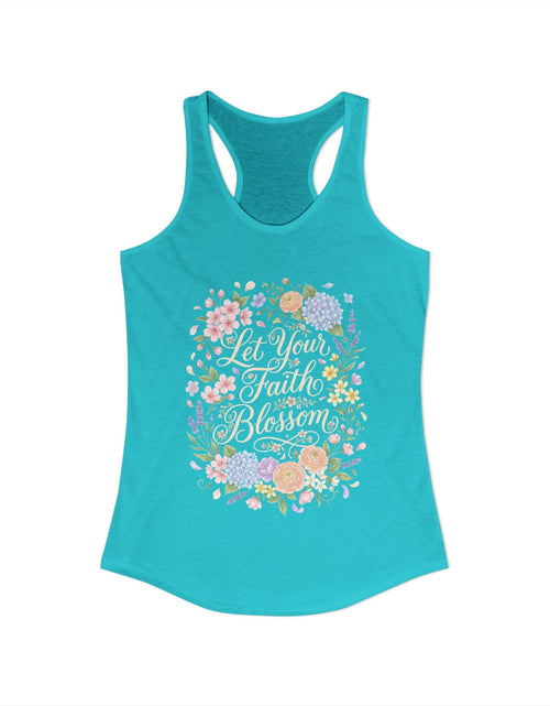 Load image into Gallery viewer, Grow in Grace Women's Christian Tank Top – Inspirational Faith Shirt – Floral Christian Summer Apparel
