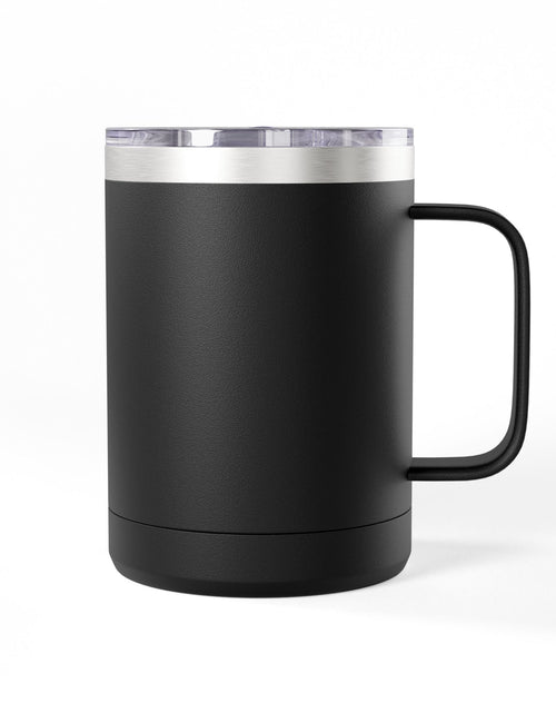 Load image into Gallery viewer, 15oz Insulated Coffee Tumbler Mug — "Faith Fuels Me" Pastel Star Design
