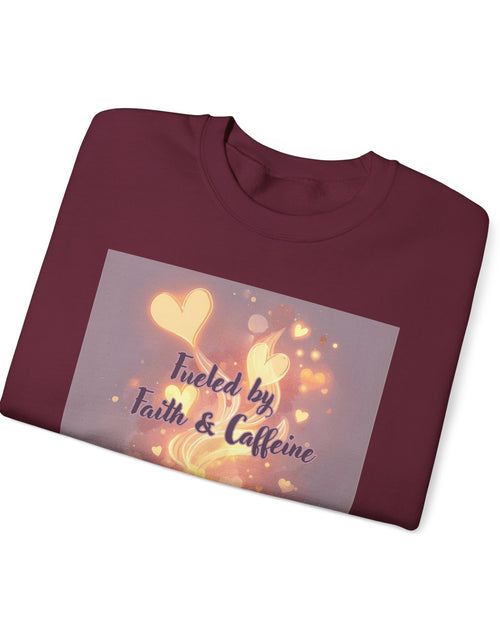 Load image into Gallery viewer, Fueled by Faith &amp; Caffeine| Coffee Lover Faith Fueled - Woman's Crewneck Sweatshirt
