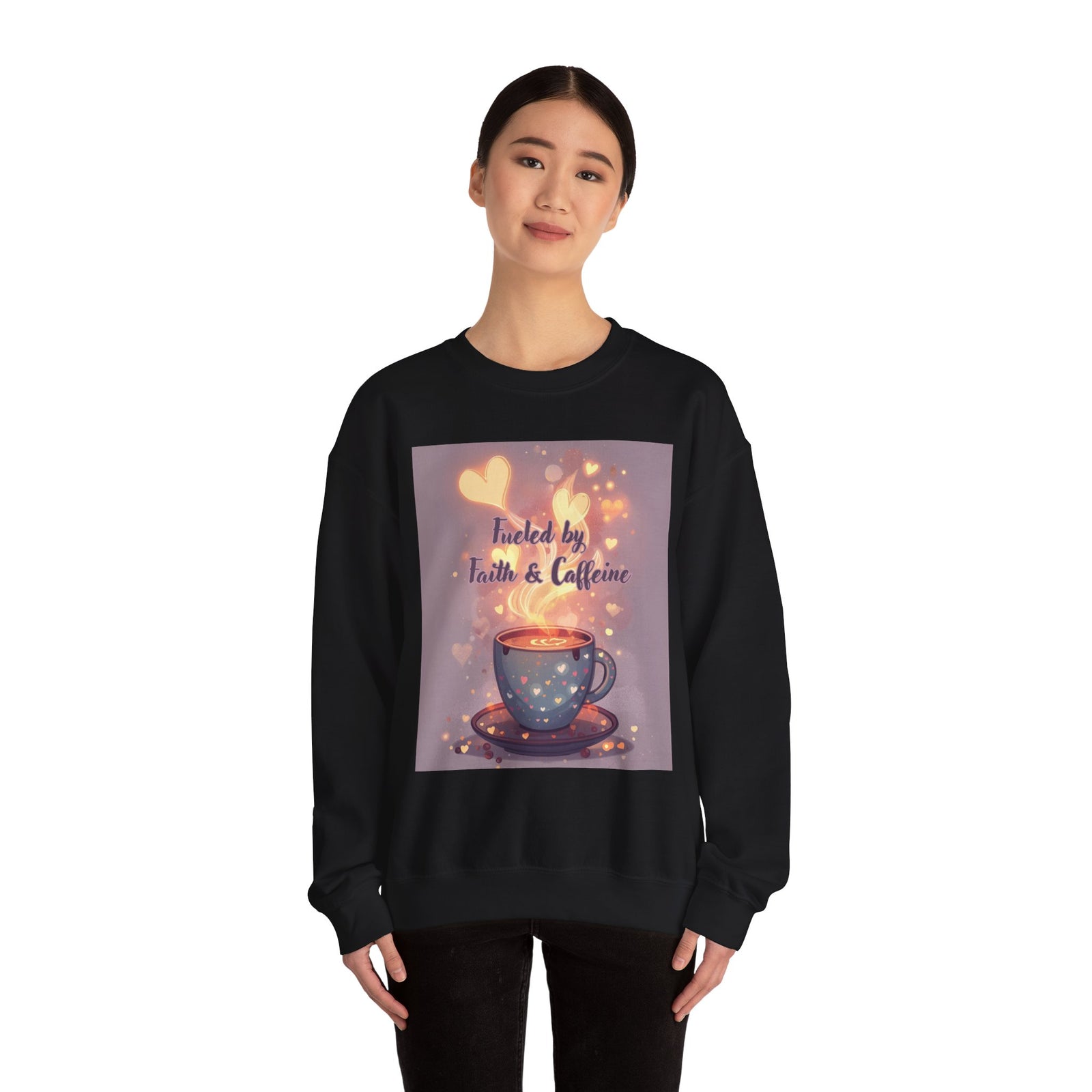 Fueled by Faith & Caffeine| Coffee Lover Faith Fueled - Woman's Crewneck Sweatshirt