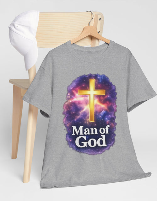 Load image into Gallery viewer, Man of God T-Shirt — Christian Cross  Men &amp; Boys Graphic Tee
