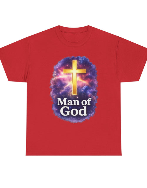 Load image into Gallery viewer, Man of God T-Shirt — Christian Cross  Men &amp; Boys Graphic Tee
