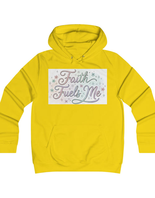 Load image into Gallery viewer, Faith Fuels Me Hoodie — Floral Inspirational Christian Pullover
