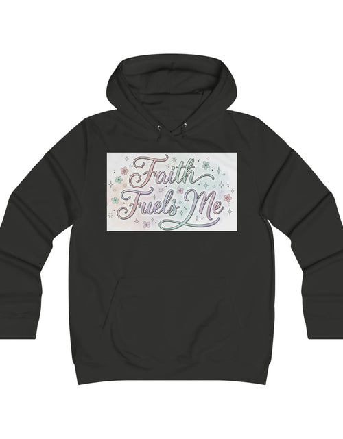 Load image into Gallery viewer, Faith Fuels Me Hoodie — Floral Inspirational Christian Pullover
