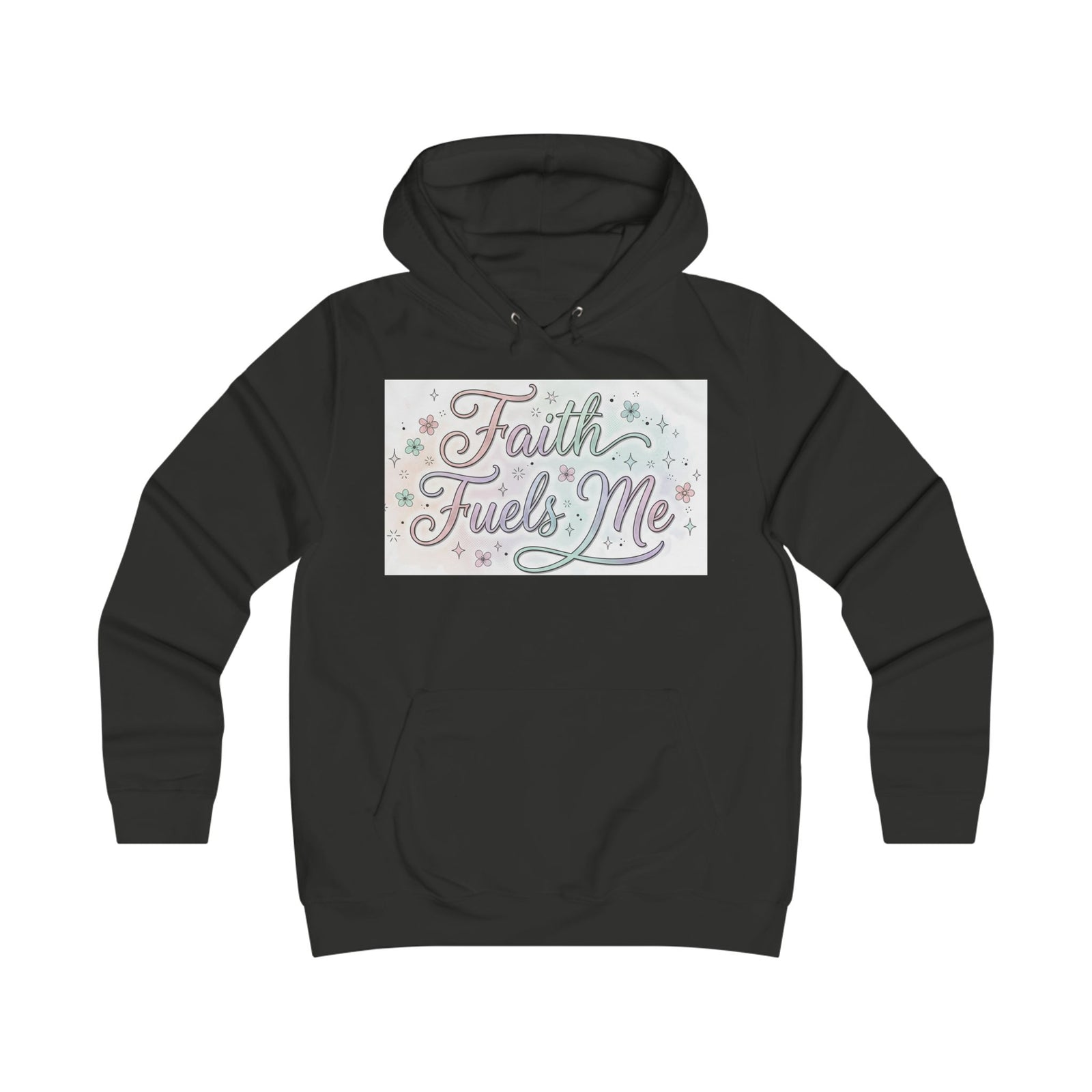 Faith Fuels Me Hoodie — Floral Inspirational Christian Pullover