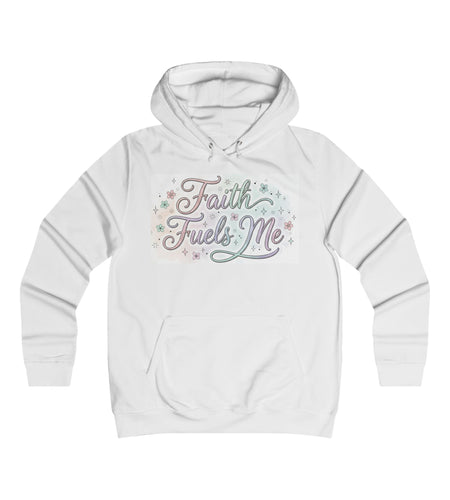 Faith Fuels Me Hoodie — Floral Inspirational Christian Pullover