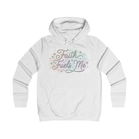 Faith Fuels Me Hoodie — Floral Inspirational Christian Pullover