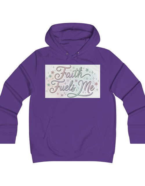 Load image into Gallery viewer, Faith Fuels Me Hoodie — Floral Inspirational Christian Pullover
