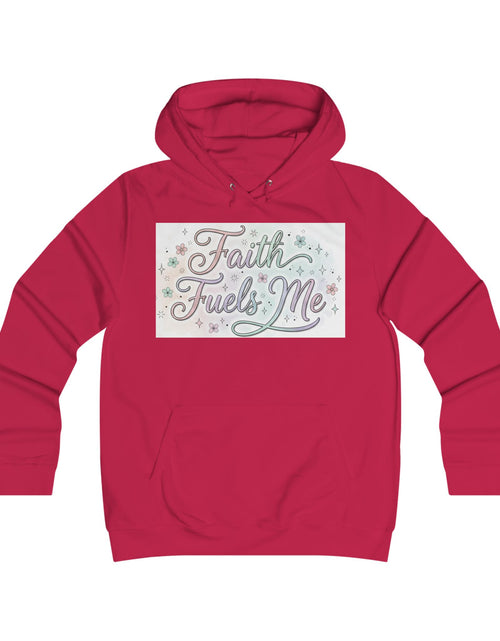 Load image into Gallery viewer, Faith Fuels Me Hoodie — Floral Inspirational Christian Pullover

