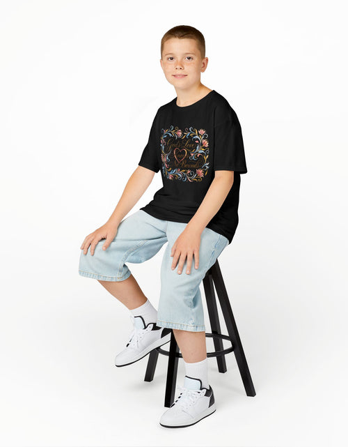 Load image into Gallery viewer, Kids Tee — "God's Love Knows No Bounds" Floral Shirt
