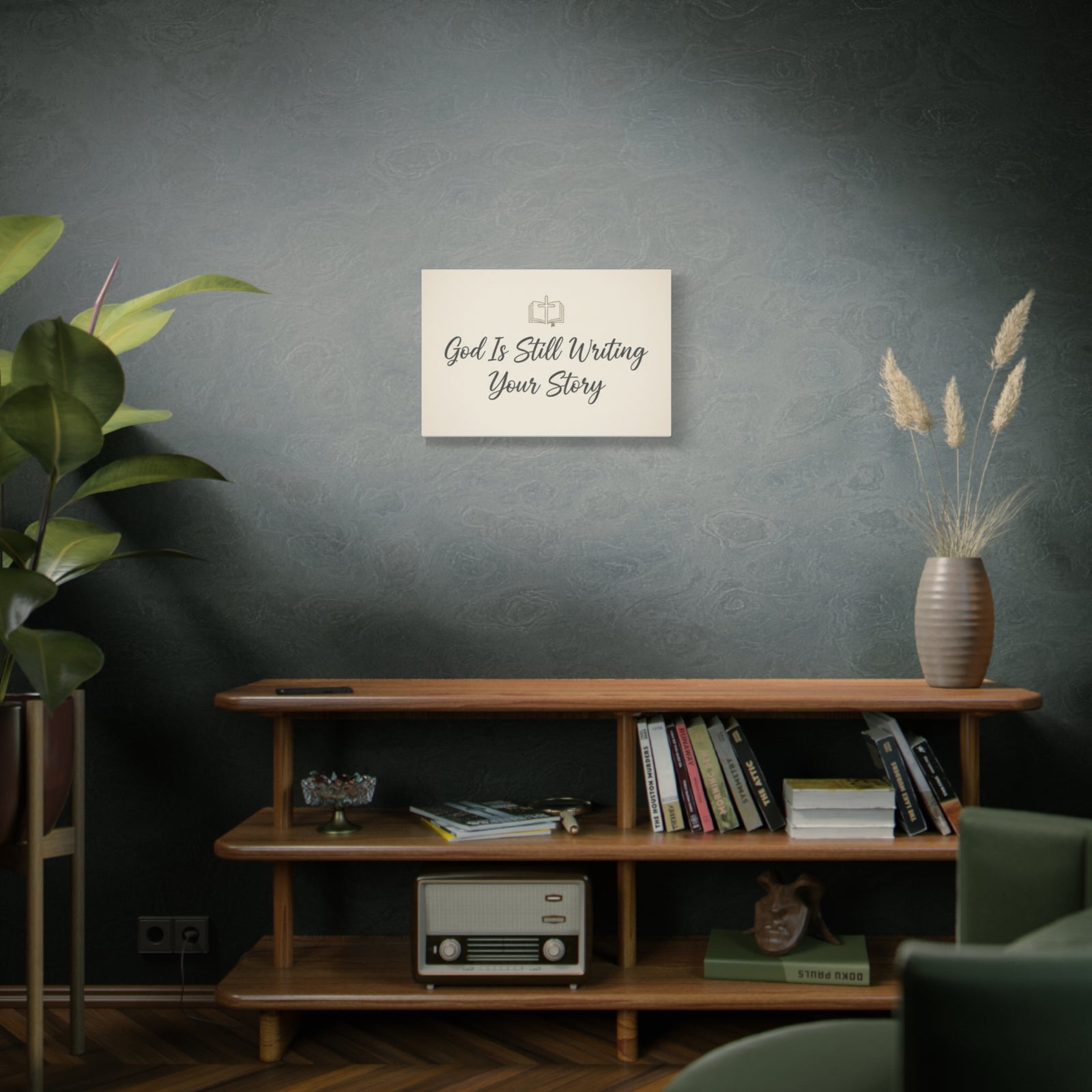 God Is Still Writing Your Story Canvas Wall Art Home Decor - Inspirational Church Art