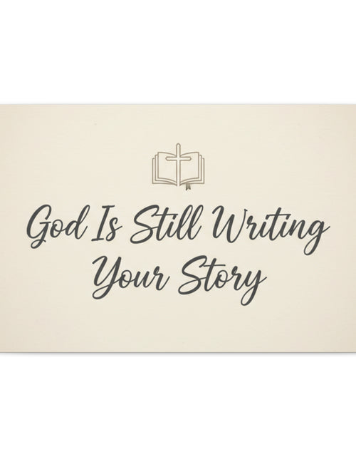Load image into Gallery viewer, God Is Still Writing Your Story Canvas Wall Art Home Decor - Inspirational Church Art
