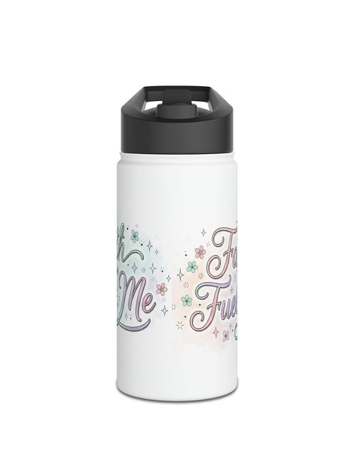 Load image into Gallery viewer, Faith Fuels Me Stainless Steel Water Bottle — Inspirational Pastel Travel Bottle 3 different sizes

