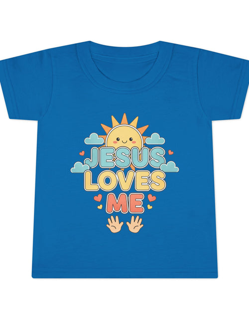 Load image into Gallery viewer, Toddler T-Shirt — "Jesus Loves Me" Cute Sun Christian Tee for Kids
