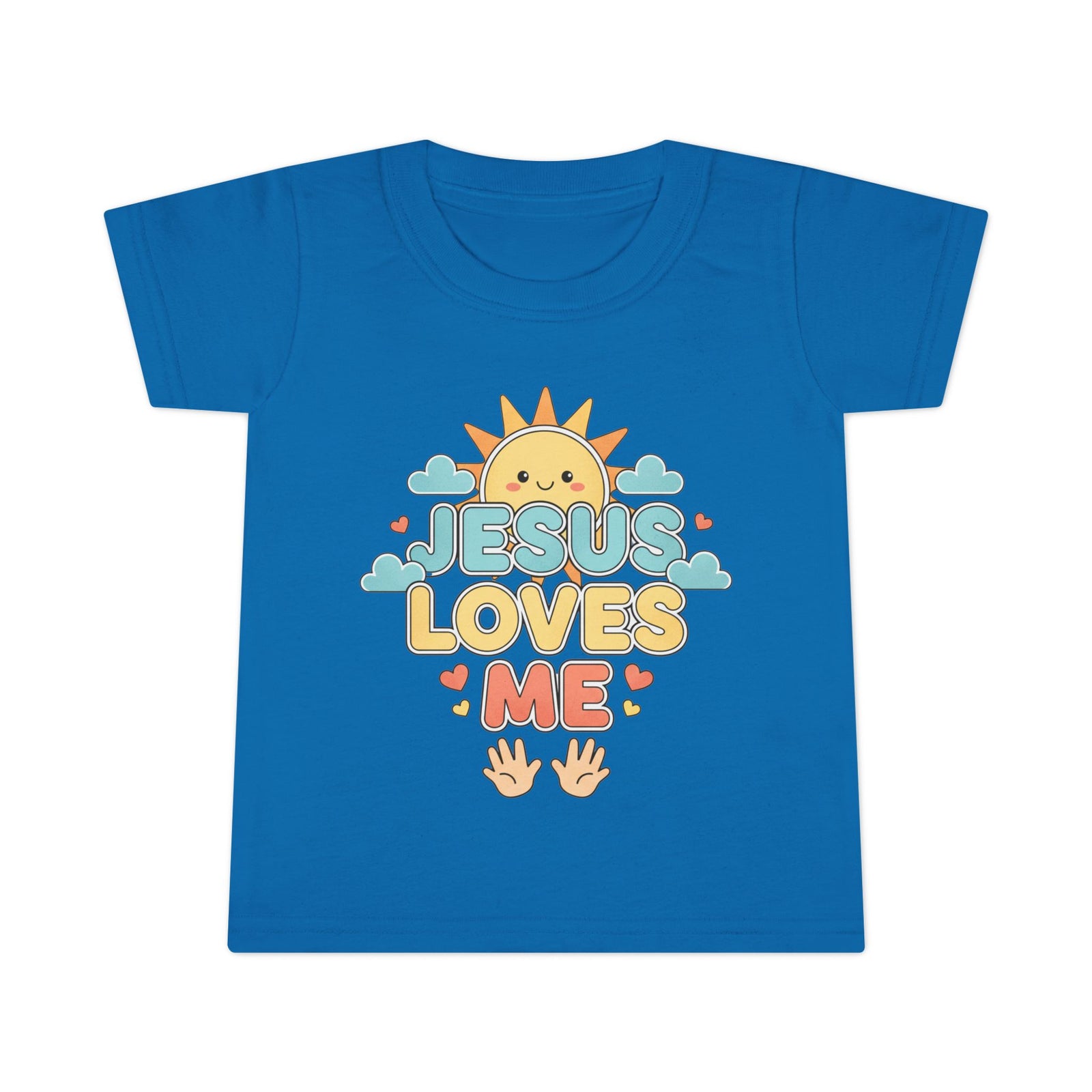Toddler T-Shirt — "Jesus Loves Me" Cute Sun Christian Tee for Kids