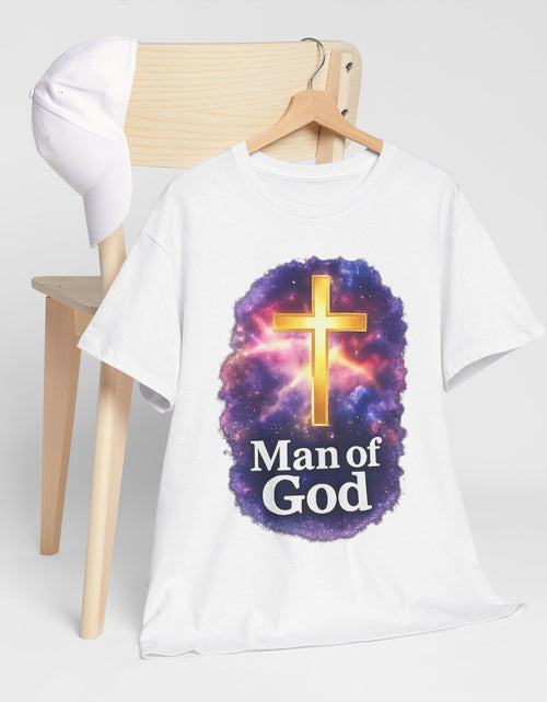 Load image into Gallery viewer, Man of God T-Shirt — Christian Cross  Men &amp; Boys Graphic Tee
