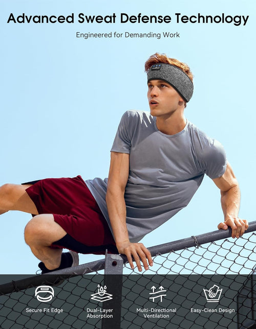 Load image into Gallery viewer, Sleep Headphones Bluetooth 5.2 Headband Headphones, Wireless Earphones Music Sleep Earbuds for Side Sleepers Sleeping Eye Mask for Women Men Workout Running Cool Unique Gifts
