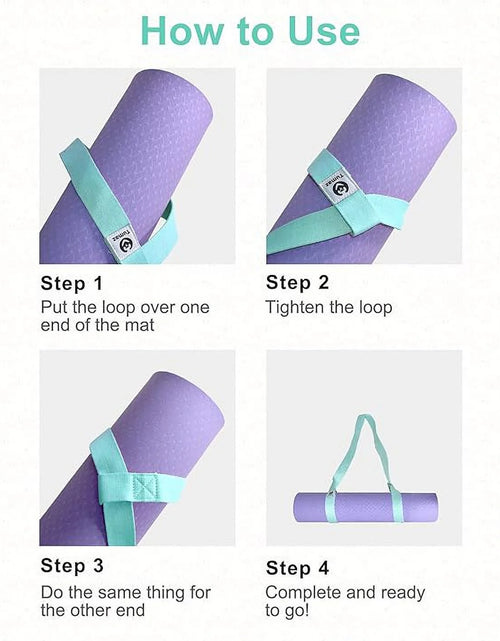 Load image into Gallery viewer, Yoga Mat Holder (Mat Not Incl.), Adjustable Yoga Mat Carrier, Pink
