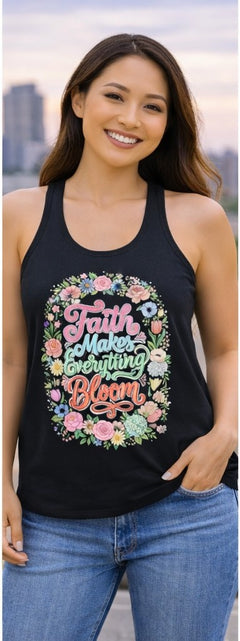 Load image into Gallery viewer, Faith Over Fear Women's Christian Tank Top – Inspirational Faith Shirt – Christian Summer Apparel
