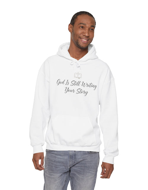 Load image into Gallery viewer, Faith Hoodie — "God Is Still Writing Your Story" Inspirational Christian Sweatshirt
