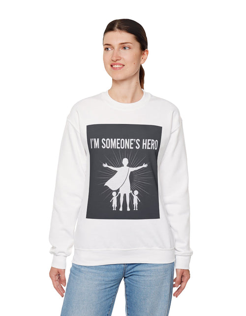 Load image into Gallery viewer, I'm Someone's Hero Unisex Heavy Blend™ Crewneck Sweatshirt
