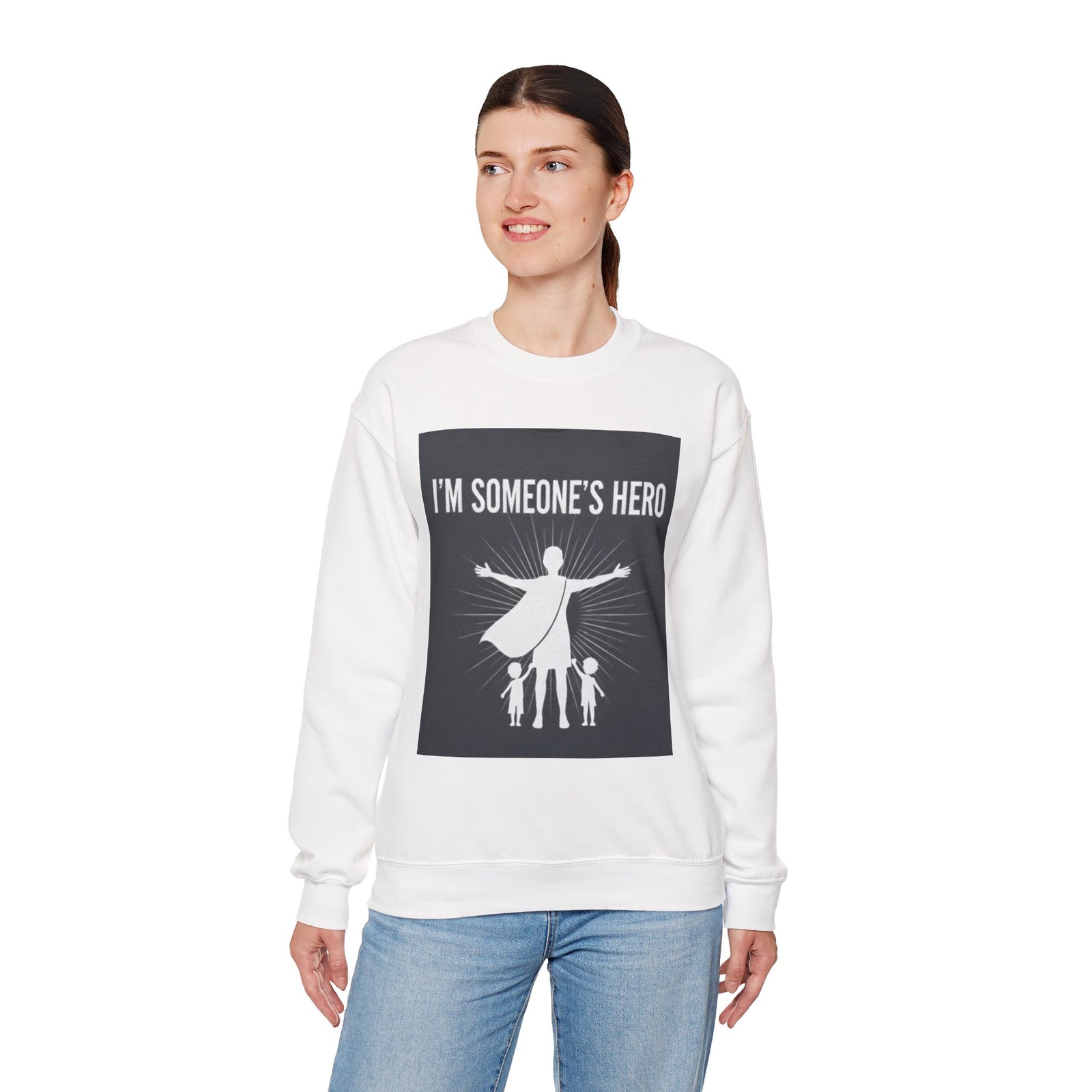 I'm Someone's Hero Unisex Heavy Blend™ Crewneck Sweatshirt
