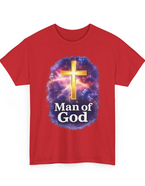 Load image into Gallery viewer, Man of God T-Shirt — Christian Cross  Men &amp; Boys Graphic Tee
