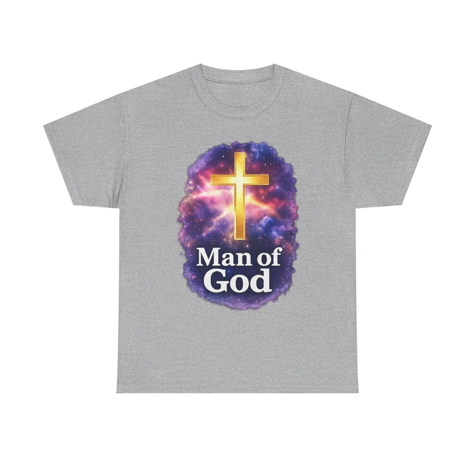 Man of God T-Shirt — Christian Cross  Men & Boys Graphic Tee