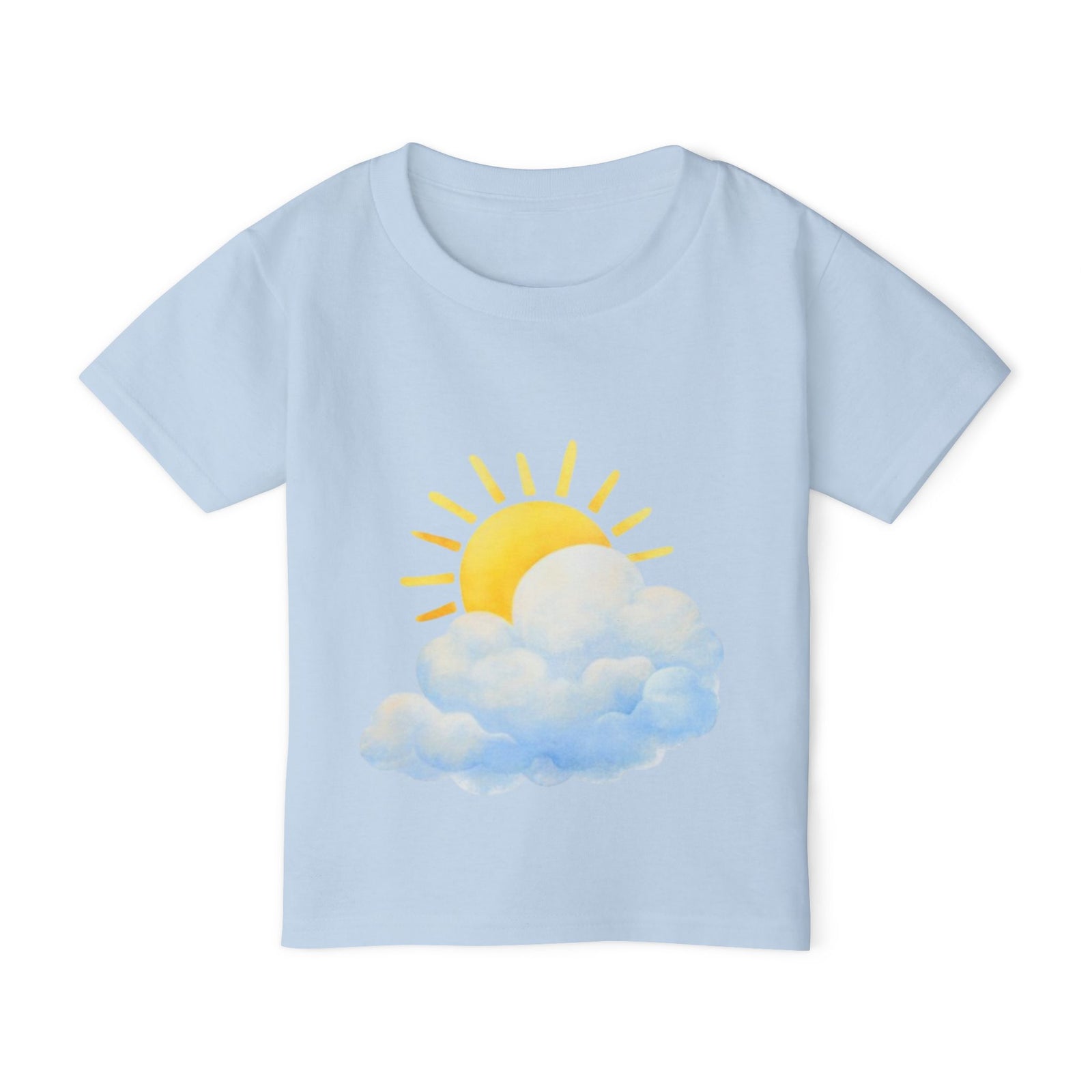 Sunny Cloud Toddler T‑Shirt — Cute Sun & Cloud Graphic Tee for Kids