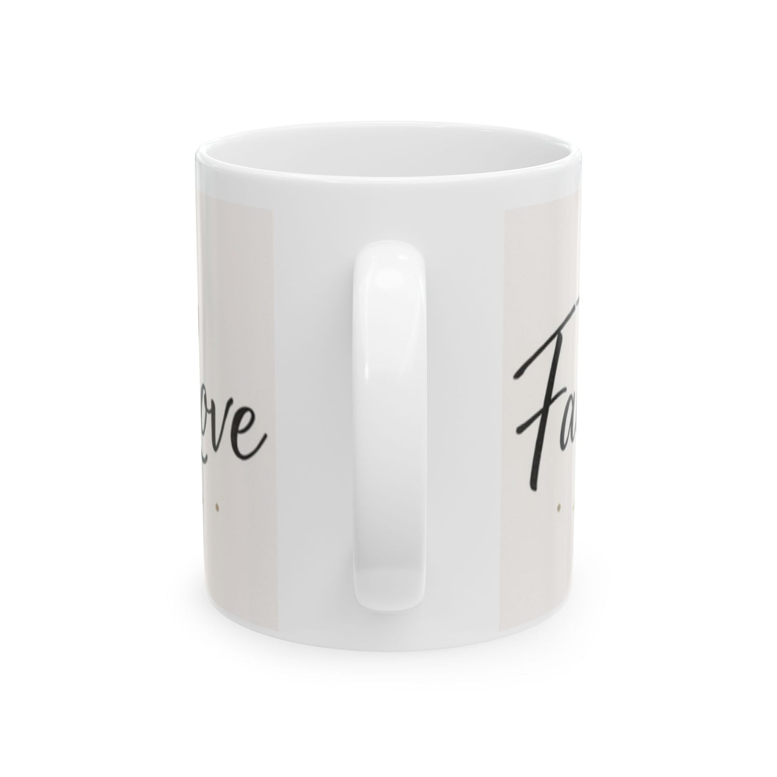 Faith Hope & Love Ceramic Mug — Inspirational Coffee Lover Cup 11 oz & 15 oz