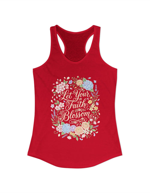 Load image into Gallery viewer, Grow in Grace Women's Christian Tank Top – Inspirational Faith Shirt – Floral Christian Summer Apparel
