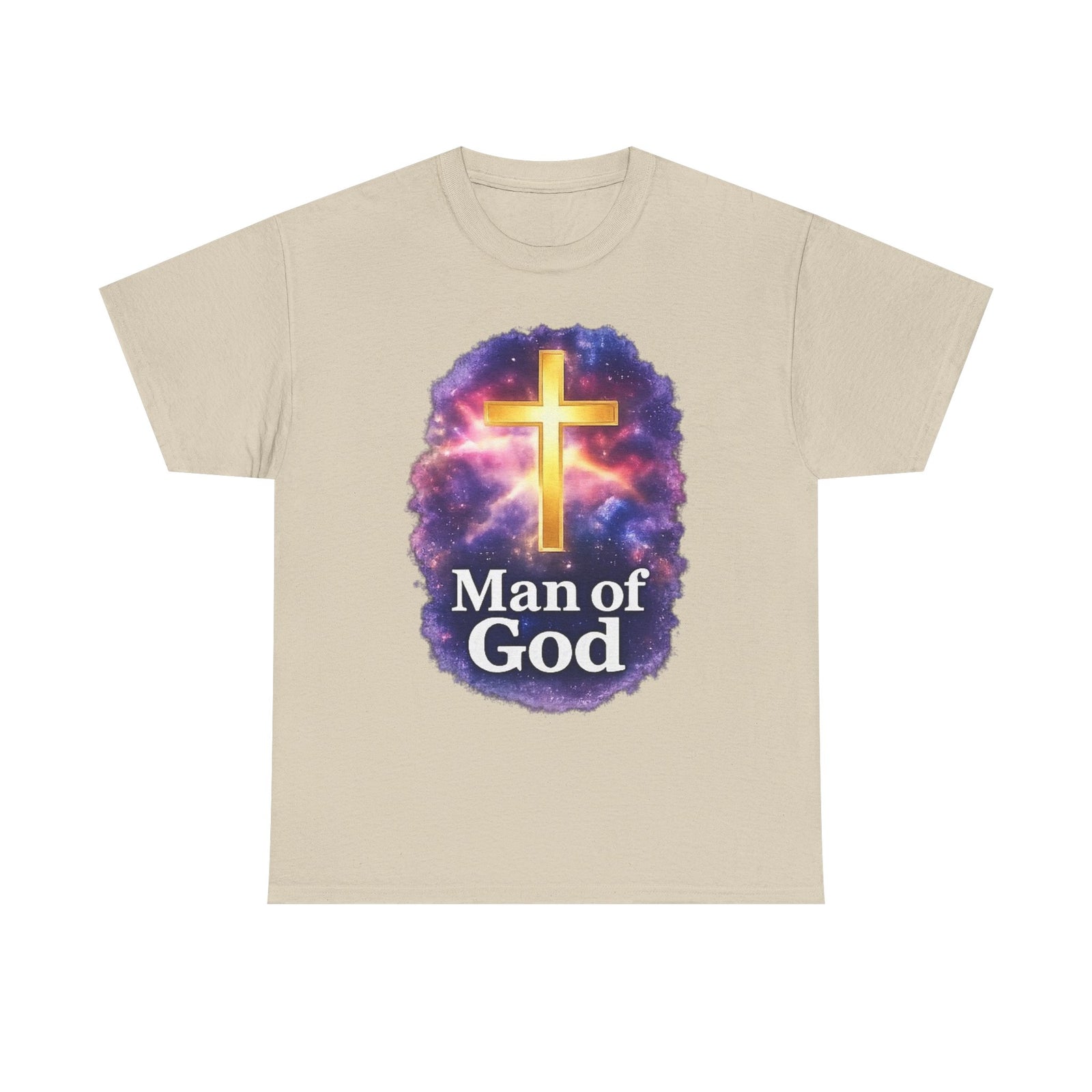 Man of God T-Shirt — Christian Cross  Men & Boys Graphic Tee