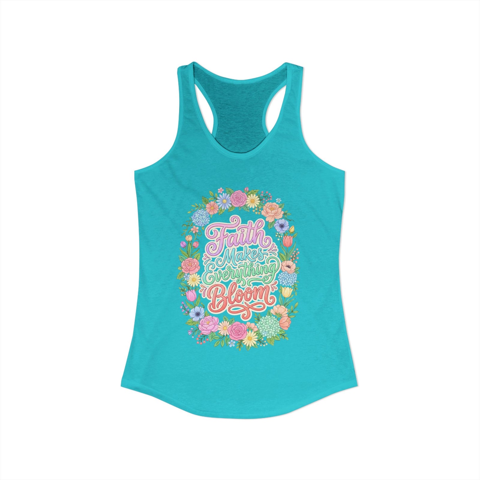Faith Over Fear Women's Christian Tank Top – Inspirational Faith Shirt – Christian Summer Apparel