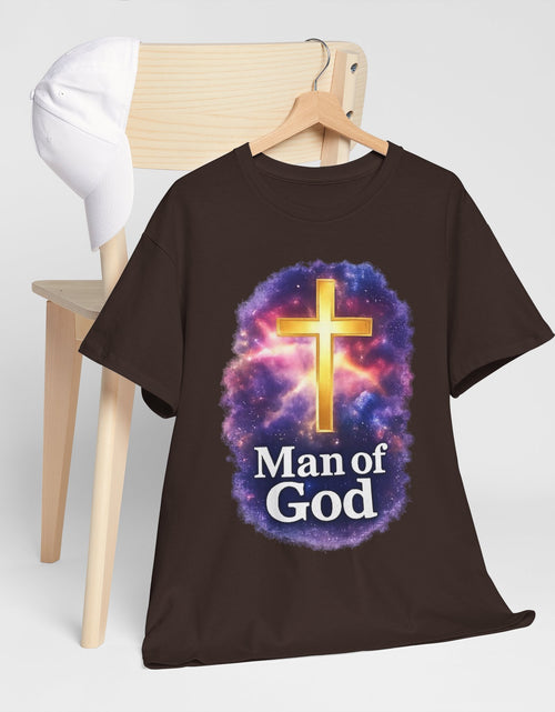 Load image into Gallery viewer, Man of God T-Shirt — Christian Cross  Men &amp; Boys Graphic Tee
