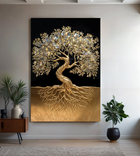 3D Minimalist Tree of Life Wall Art