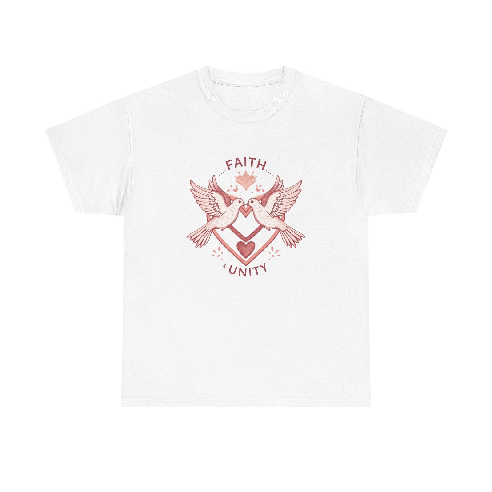 Faith & Unity Dove T-Shirt — Vintage Love Heart Graphic Tee