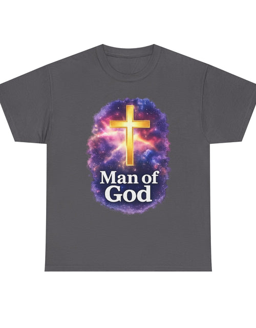 Load image into Gallery viewer, Man of God T-Shirt — Christian Cross  Men &amp; Boys Graphic Tee
