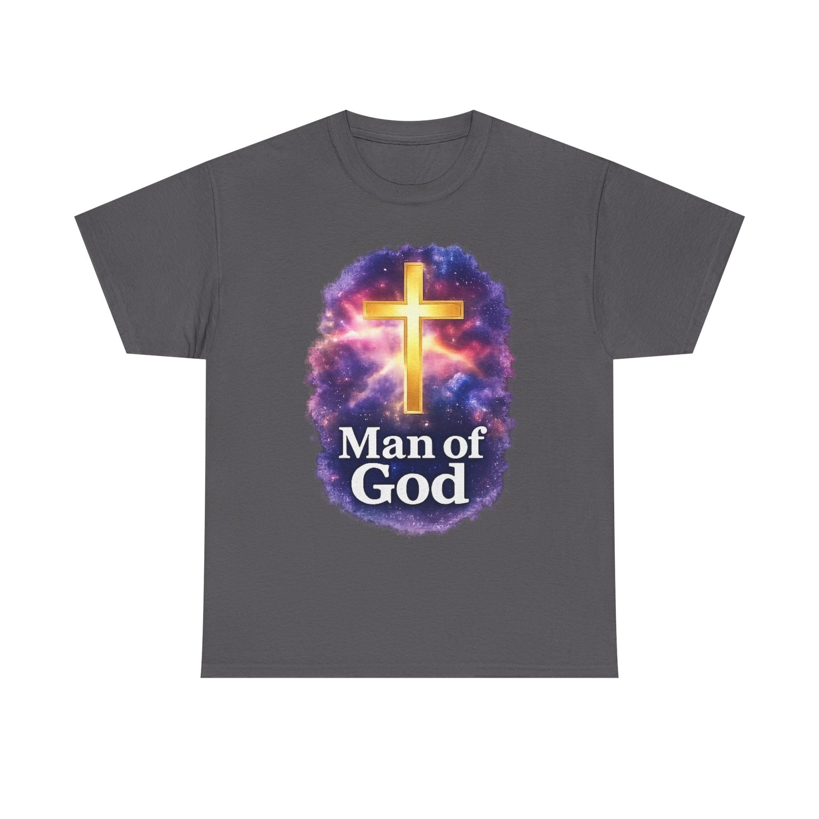 Man of God T-Shirt — Christian Cross  Men & Boys Graphic Tee