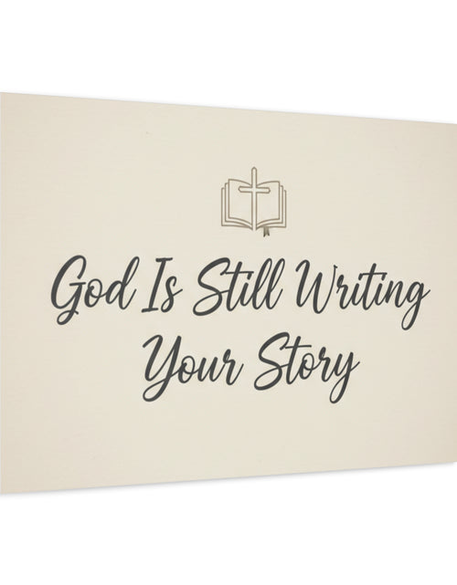 Load image into Gallery viewer, God Is Still Writing Your Story Canvas Wall Art Home Decor - Inspirational Church Art
